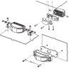 X180 flitsmodule - 180° straling - geel - diverse houdersets