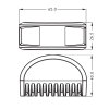 X180 flitsmodule - 180° straling - geel - diverse houdersets