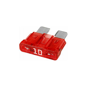 10A platte stekkerbeveiliging - rood - DIN 72581-3c - set van 5