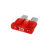 10A platte stekkerbeveiliging - rood - DIN 72581-3c - set...