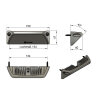 Omgevingsverlichting HSL2000 - 45° - 12V/24V - zwart