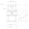 Universele houder | Opnamebus - M10 - DIN14640