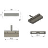 NP180 - 180° lichtmodule - blauw