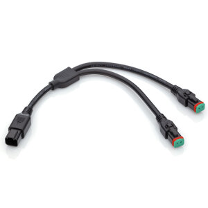 2-POLIGE SPLITTER | voor DUITS DT | Y-verdeler met kabel 25 cm
