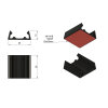 set van 2 zelfklevende houders voor SOLIS-lampen 25x25 mm