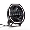 Verlichtingsset DL9 met grootlicht - 9 inch - 232 mm - zwart