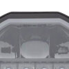 Verlichtingsset DL9 met grootlicht - 9 inch - 232 mm - zwart