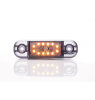 Zijmarkeringslamp - UR10 DARK oranje - 12V/24V