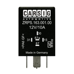 Tijdrelais met vertraging bij uitschakeling 12 V/10 A type D instelbaar met potentiometer/schakelaar 0,5 sec. -12 uur