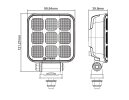 TCE4200 - Werklamp - vierkant - 1500 mm kabel - 10-30 VDC - max. 48 W