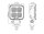 TCE2100 - Werklamp - vierkant - DUITS DT - 10-30VDC - max. 22W