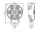 TCR3600 - Werklamp - rond - DUITS DT - 10-30VDC - max. 39W