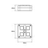T4A-K kiepbesturing - 4x4A - 2x tastfunctie - 2x schakelfunctie - 1500 mm aansluitkabel