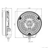 W268 - 9 inch langeafstandsverlichting - geel positielicht - Ref 30