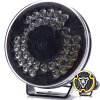 W268 BLACK - 9 inch langeafstandsverlichting - geel positielicht - Ref 30 - getint