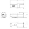 DUITS-DT verbindingsset penbehuizing | bus 1,5-2,5 mm2