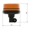 SPARK zwaailicht - DIN-bevestiging - extra plat - AUTO-DIM - synchronisatie - klasse 2 - DIN 14620, vorm B1