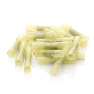 20 stuks stootverbinders, waterdicht, krimpbaar - 4-6 mm² - geel