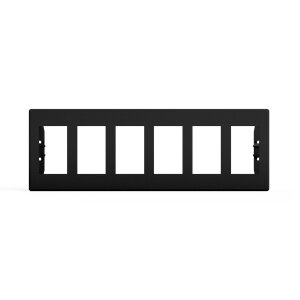 DIN-inbouwframe voor radiokast, geschikt voor 6x VERSIO-schakelaars | hoogte 64 mm