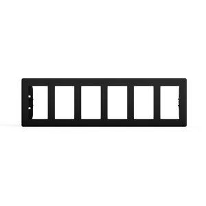 DIN-inbouwframe voor radiokast, geschikt voor 6x VERSIO-schakelaar | hoogte 55 mm