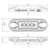 SLIM LED-positie- en zijmarkeringslamp - klassiek of donker