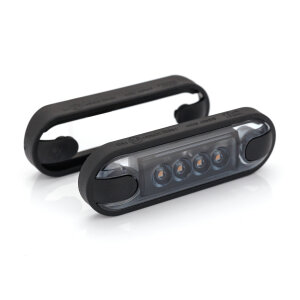 SLIM LED-achterlicht - rood - grafiet