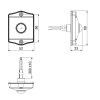Bewegingsmelder wit - MCR 2456 - 12V/24V | 4A