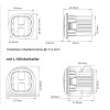 CR06 Lichtmodule, DUAL COLOUR tweekleurig geel/blauw