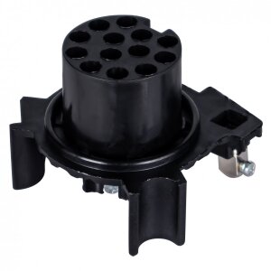 12V vernickelte Anhängersteckdose 13 polig