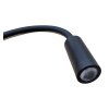 LED Schwanenhals-Leseleuchte (schwarz, 12 V, 3000 K, mit USB, Ein/Aus-Schalter)