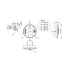 LUCY - Rückleuchte rund - 155x33,5mm - 12V/24V - Blinker/Rückfahrlicht
