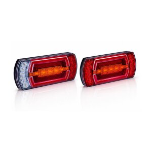 CLEOmax - LED Rückleuchte universal - 162x30,5mm - 12V/24V - Multifunktionsleuchte