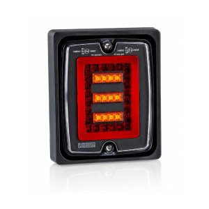 Lumetra LED Multifunktions-Rückleuchte mit Montagerahmen 127x151mm 12V-24V