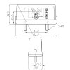 Kentekenplaatverlichting - incl. achterlicht - 44 mm