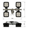 RescueLED 200 - 12V/24V lichtmastopzetstuk - voorgemonteerd