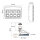 Universeel bedieningspaneel B8 - incl. relaisstation - verlicht - 8 schakel-/drukknopfuncties