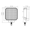 50W werklamp OFL16 - 5200lm - met aan/uit-schakelaar aan de achterzijde
