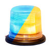 Zwaailicht SESTO - 11 knipperpatronen - blauw/geel - 3-punts