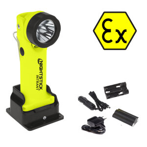 Nightstick INTRANT accu-hoeklamp  - incl. oplaadstation - brandweer - ATEX - XPR-5568GX - GEEL