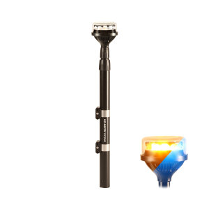 Uitschuifbare zwaailicht EXTEND - blauw / geel omschakelbaar