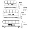 Skyline AIR - waarschuwingsbalk - 144 cm - geel