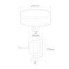 Verlichtingsset RE7 met grootlicht en dimlicht - 245 mm