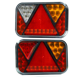 REFLECT LED-achterlichtset met 5P bajonetsluiting voor vrachtwagen of aanhangwagen | CAN-BUS-versie