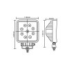 Werklamp met magneetvoet - 12V/24V - 27W