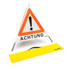 Vouwbord met waarschuwingssymbool VZ 101 - 70 cm - UNIVERSAL - daglichtreflecterend