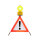 Vouwbord met waarschuwingssymbool VZ 101 - 70 cm - UNIVERSAL - daglichtreflecterend