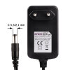 Voeding 12V/ 1A met DC-stekker 5,5 mm x 2,1 mm