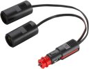 12V/24V auto-stekker 2-voudige adapter - met auto-stekker