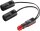 12V/24V auto-stekker 2-voudige adapter - met auto-stekker