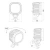 62W LED-werklamp 5400lm "focus"